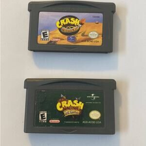 Crash Nitro Kart and Bandicoot Huge Adventure Gameboy Advance